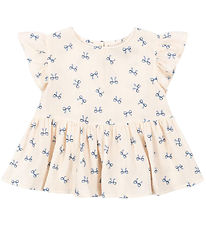 Konges Sløjd Top - Musselin - Coco - Bow Bleu Konges Sløjd Top - Musselin - Coco - Bow Bleu