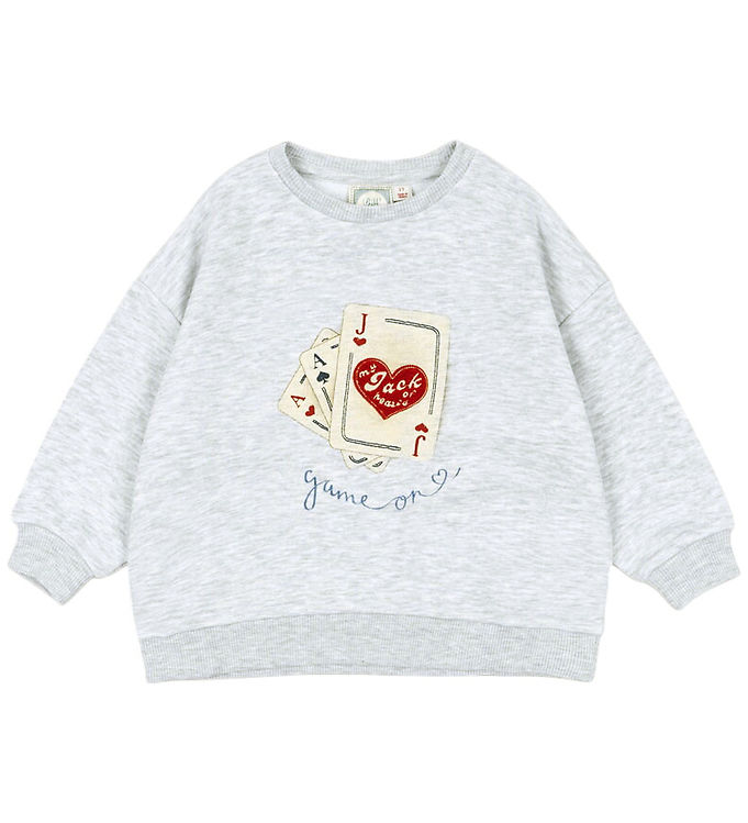 Konges Sløjd x Rosie H-W Sweatshirt - Jack - Light Grey Melange
