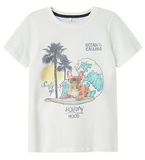 Name It T-shirt - NkmJass - Bright White m. Print Name It T-shirt - NkmJass - Bright White m. Print