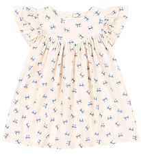 Konges Sløjd Kjole - Musselin - Coco - Bow Blue Konges Sløjd Kjole - Musselin - Coco - Bow Blue