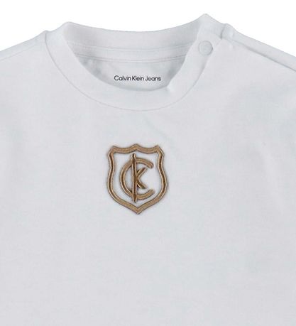 Calvin Klein Sweatshit - Crest Logo - Bright White