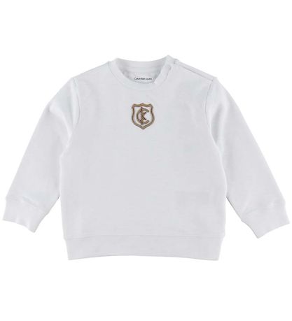 Calvin Klein Sweatshit - Crest Logo - Bright White