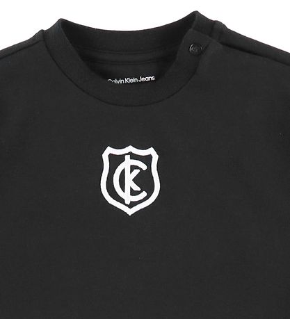 Calvin Klein Sweatshirt - Crest Logo - Ck Black