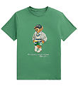 Polo Ralph Lauren T-shirt - Grøn m. Bamse Polo Ralph Lauren T-shirt - Grøn m. Bamse
