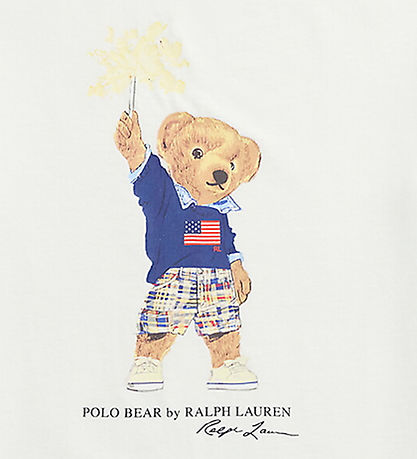 Polo Ralph Lauren T-shirt - White w. Soft Toy