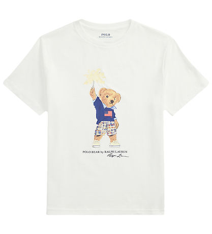 Polo Ralph Lauren T-shirt - White w. Soft Toy