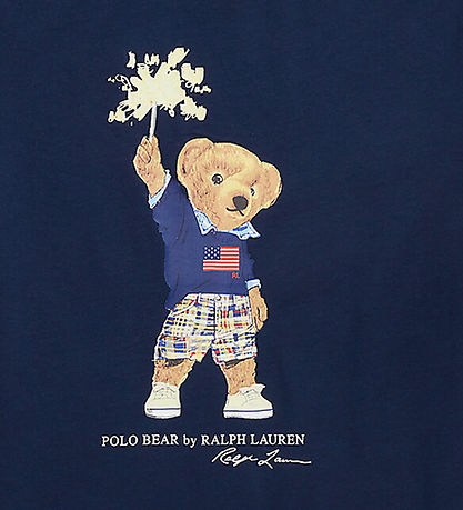 T-Shirt Polo Ralph Lauren - Marine av. Peluche
