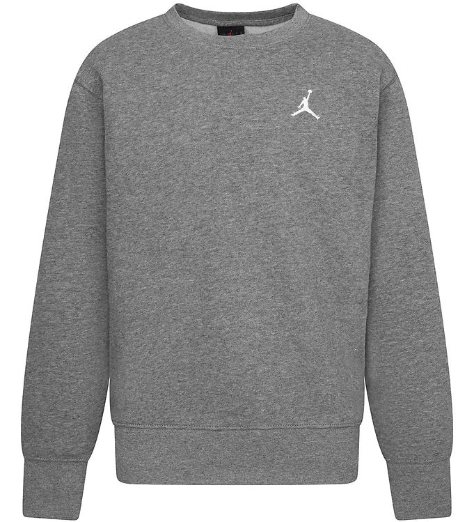 Jordan Sweatshirt - Crew - Carbon Heather m. Logo
