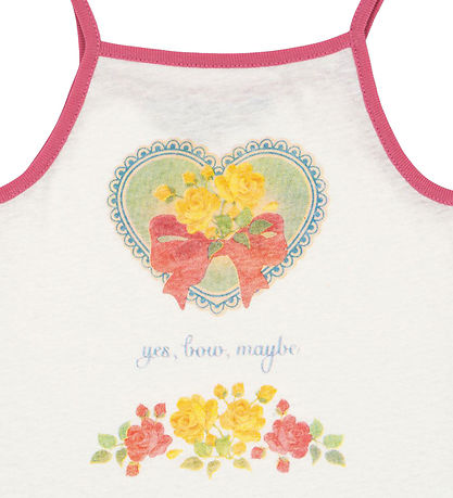 Konges Sløjd Tanktop - Era Strap - Off White/Yesbowmaybe