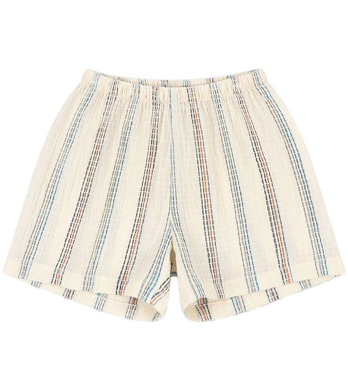 Konges Sløjd Shorts - Vincent - Antique White m. Striber