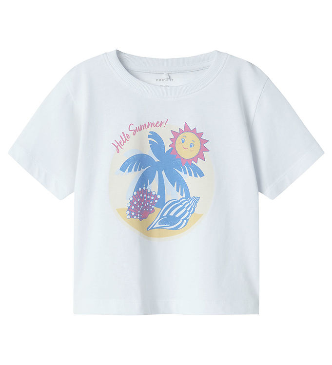 Name It T-shirt - NmfJassa - Lucent White