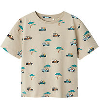 Name It T-shirt - NmmJivan - Iceland Fossil - w. Print Name It T-shirt - NmmJivan - Iceland Fossil - w. Print