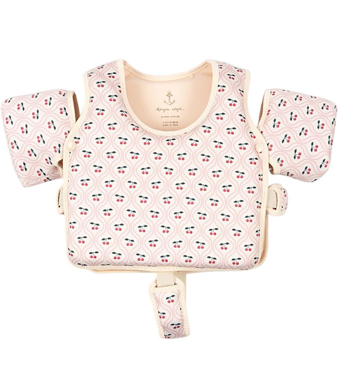 Konges Sløjd Svømmevest m. Vinger - Cherry Pink Motif