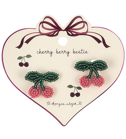 Konges Sløjd Hårspænder - 2-Pak - Kirsebær