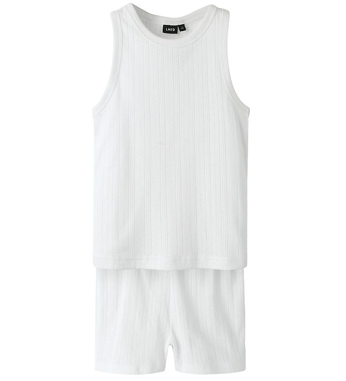 LMTD Nattøj - NlfNomina - Shorts/Undertrøje - Bright White