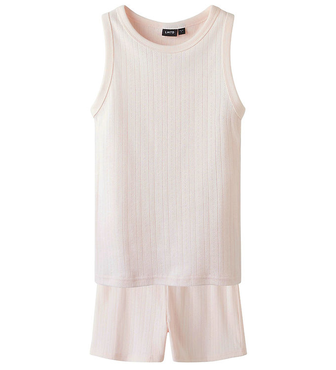 LMTD Nattøj - NlfNomina - Shorts/Undertrøje - Pink Marshmallow