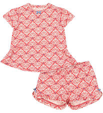 Konges Sløjd Sæt - T-shirt/Shorts - Famo Frill - Lacy Lace Konges Sløjd Sæt - T-shirt/Shorts - Famo Frill - Lacy Lace
