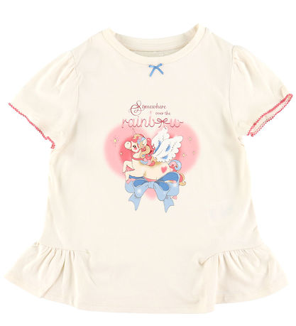 Konges Sløjd Shorts Set - T-shirt/Shorts - Famo Frill - Ecru