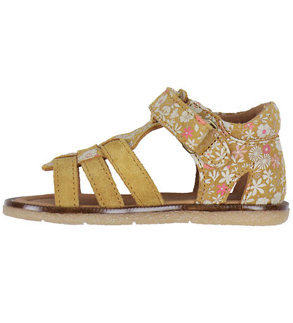 Wheat Sandals - Bray - Tan White Flowers