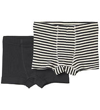 Wheat Boxershorts - 2-pak - Rib - Louis - Navy Rib Stripe