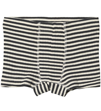 Wheat Boxershorts - 2-pak - Rib - Louis - Navy Rib Stripe