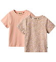 Wheat T-shirt - 2-pak - Manna - Lilac Flower Meadow Wheat T-shirt - 2-pak - Manna - Lilac Flower Meadow