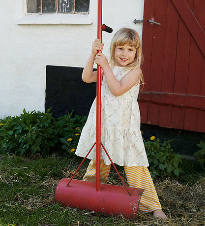 Wheat Dress - Luise - Ivory Checked Flowers