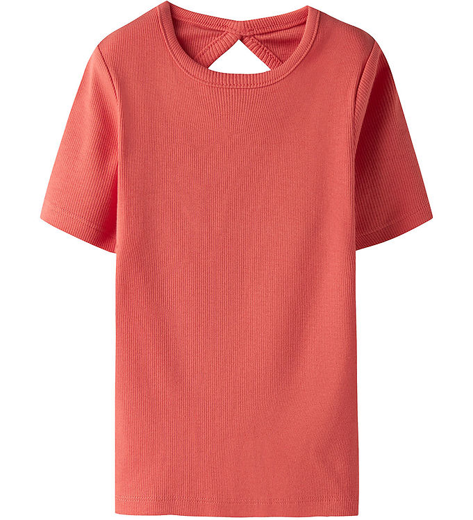 Name It T-shirt - Rib - NkfJalgos - Spiced Coral