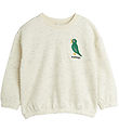 Mini Rodini Sweatshirt - Crememeleret m. Fugl Mini Rodini Sweatshirt - Crememeleret m. Fugl