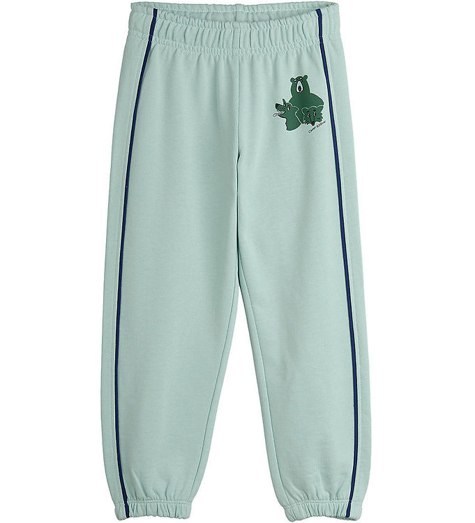 Mini Rodini Sweatpants - Lysegrøn m. Vilde Dyr