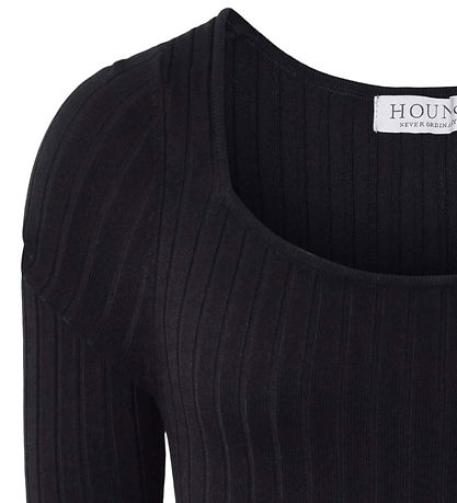 Hound Klänning - Rib - Viskos/Nylon - Svart