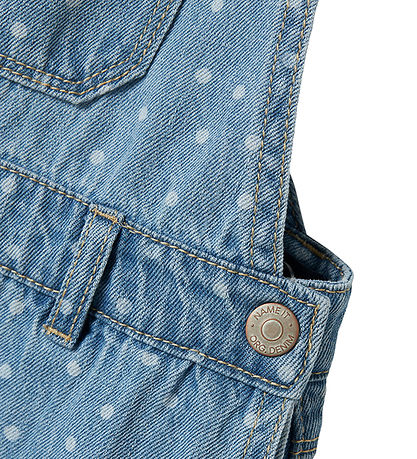 Name It Smækbukser - NmfJuliana - Light Blue Denim/Dots