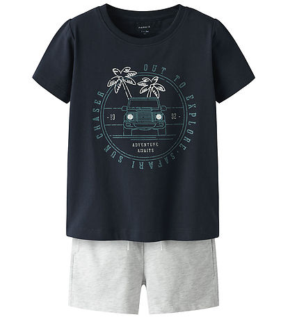 Name It Shortssæt - Shorts/T-shirt - NmmJaspen - Dark Sapphire
