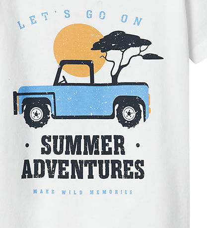 Name It Shortssæt - Shorts/T-shirt - NmmJaspen - Lucent White