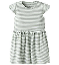 Name It Kjole - NmfVinanna - Aqua Gray/Bright White Name It Kjole - NmfVinanna - Aqua Gray/Bright White