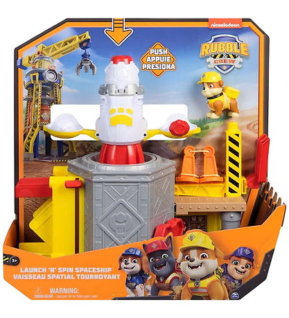 Rubble & Crew Legetøj - Paw Patrol - Launch N Spin Spaceship