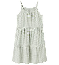 Name It Kjole - NkfVasita - Strap - Aqua Gray Name It Kjole - NkfVasita - Strap - Aqua Gray