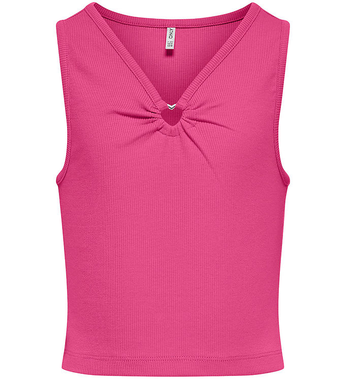 Kids Only Top - KogNessa - Rib - Fuchsia Fedora