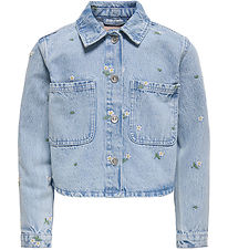 Kids Only Denim Jacket - CookCassie - Light Blue Denim/Flower Em Kids Only Denim Jacket - CookCassie - Light Blue Denim/Flower Em