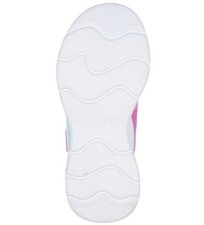 Skechers Sko m. Lys - Wavy Beams - Pink/Multi