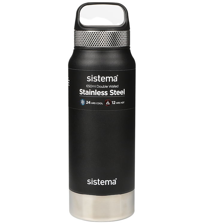 Sistema Termoflaske - Stainless Steel - 650 ml - Sort