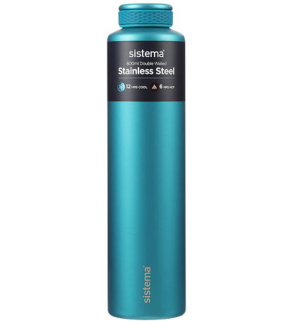 Sistema Thermo Bottle - Stainless Steel - 600 mL - Wild Teal