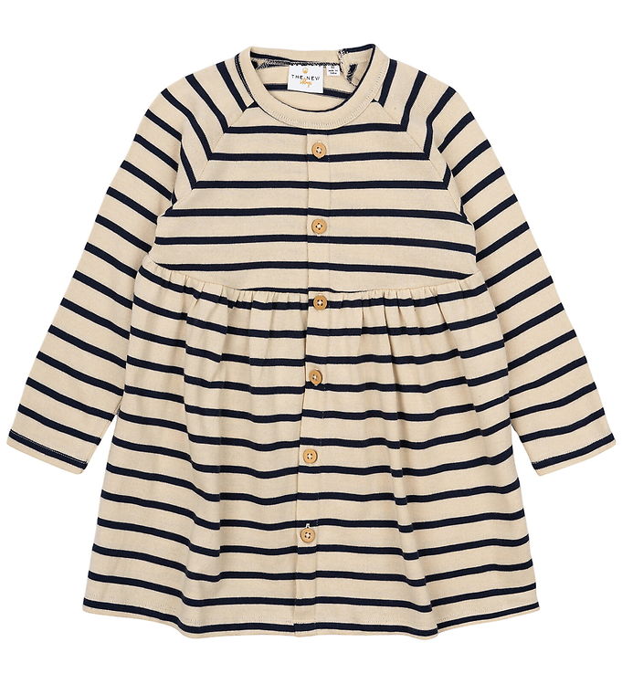 The New Siblings Kjole - Strik - TnstNat - Mood Indigo Striped