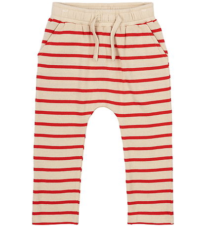The New Siblings Broek - Gebreid - TnstNat - Poppy Rood Striped
