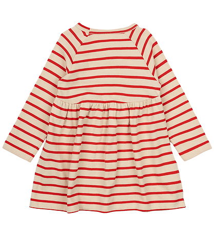 The New Siblings Dress - Knitted - TnstNat - Poppy Red Striped