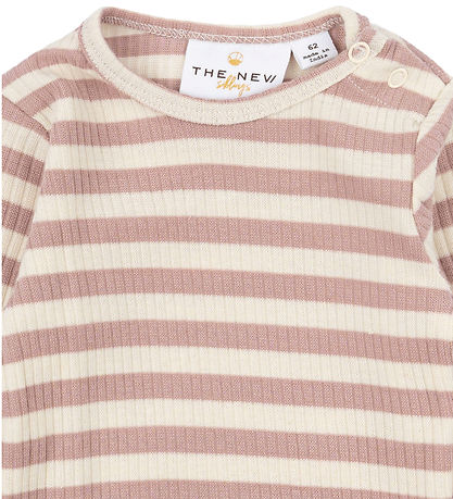 The New Siblings Bodysuit l/s - Rib - TnsbFro - Adobe Rose Strip