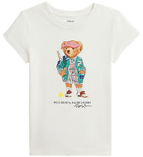 Polo Ralph Lauren T-shirt - Hvid m.Bamse Polo Ralph Lauren T-shirt - Hvid m.Bamse