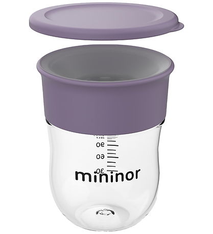 Mininor Træningskop m. Låg - Training - 220 ml - Syren