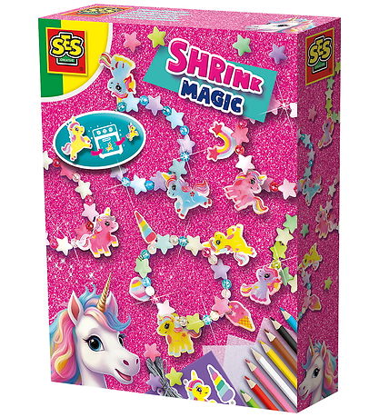 SES Creative Kreasæt - Krympeplast - Enhjørning Armbånd