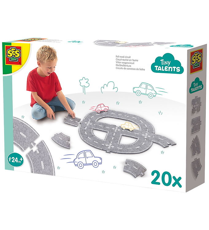 SES Creative Kreasæt - Filt Vejbane - 20 dele